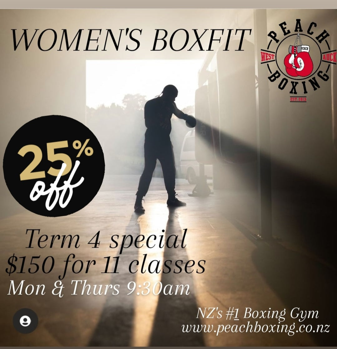WOMENS Boxfit Concession card – Peach Boxing